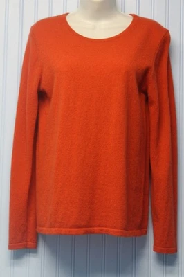 Preswick & Moore 100% Cachemira Caramelo Naranja Cuello Redondo L/S Suéter L Foto 1 de 3