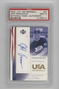 2002 Upper Deck USA Baseball Rookie Autograph AUTO Jeff Francoeur PSA 9 RC - Picture 1 of 1