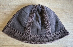 HAND MADE BUCKET BEANIE CLOCHE HAT FLEECE LINED - Picture 1 of 4