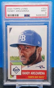 Randy Arozarena RC PSA 9 2020 Topps Living Set #353 Tampa Bay Rays Rookie Mint - Picture 1 of 10