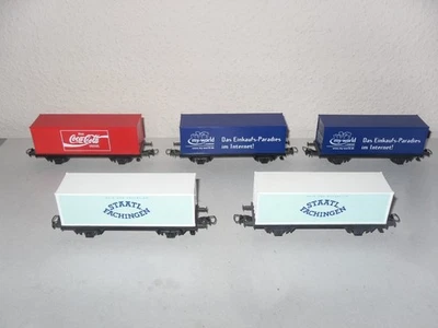 ROCO H0 Containerwagen 5 Stück - Bild 1 von 4