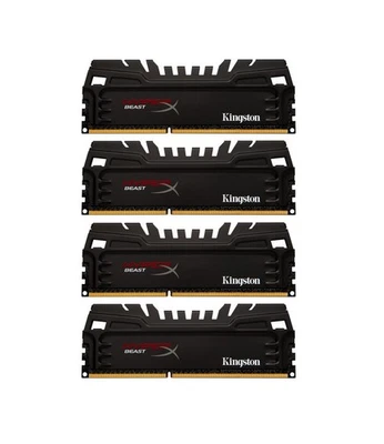 Kingston Beast XMP 32 GB (4x8GB) KHX24C11T3K4/32X DDR3-2400 PC3-19200U   #309732 - Bild 1 von 3