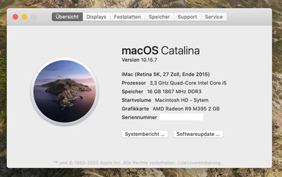 Apple iMac 27 Zoll Retina 5k, gebraucht - Bild 1 von 4