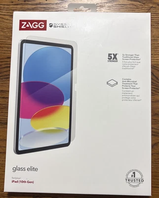ZAGG InvisibleShield Glass Elite Screen Protector for Apple iPad 10.9" 10th Gen - Image 1 of 4