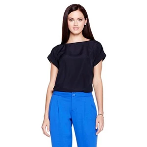 G by Giuliana Rancic Short-Sleeve Dolman Blouse 299726 (L,Black) - Imagen 1 de 2