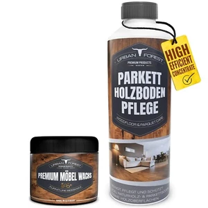 SPARSET Premium Holzwachs farblos + Holz Bodenreiniger für Parkett & Holzboden - Bild 1 von 8