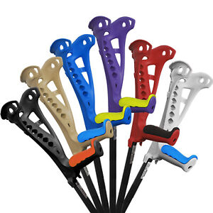 FDI Access Comfort Forearm Adjustable Single Crutch Walking Stick, 6 Colours