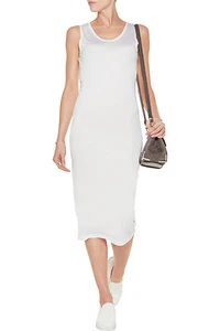McQ Alexander McQueen White Modal Semi-Sheer Dress Size Small - Picture 1 of 6