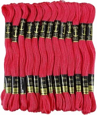 Anchor Threads Stranded Cotton Thread Hand Embroidery Cross Stitch Floss Pink - Image 1 of 4