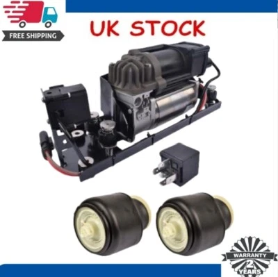 Air Suspension Compressor Pump+2*Air Spring For BMW 5 Series  F11 37206789450 - Image 1 of 4