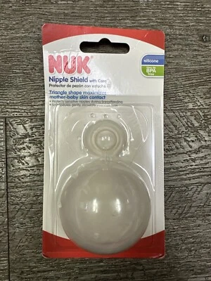 Protetor de mamilo Nuk com estojo de silicone - Sem BPA - Imagem 1 de 2