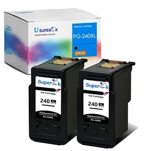 2PK PG-240XL Wymiana wkładu atramentowego pasuje do Canon PIXMA MG4120 MG4220 MX392 - Zdjęcie 1 z 24