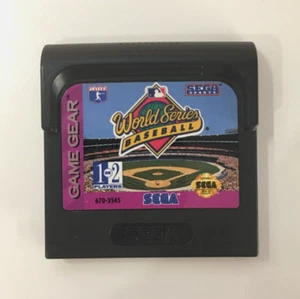 World Series Baseball (SEGA Game Gear, 1993) Authentic Cart - US Seller - Picture 1 of 2