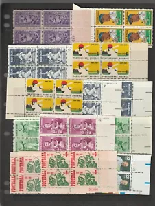 Large US Collection of 132 Premium Plate Number Blocks 1930's -1968's, all MNH - Picture 1 of 12