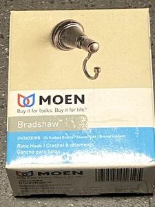 Moen Bradshaw Single-Hook Oil-Rubbed Bronze Towel Hook - Picture 1 of 3