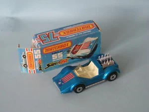 Lesney Matchbox Superfast 55 Hellraiser Blue Body White Seat Boxed b - Picture 1 of 3