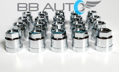 20 NEW CHROME LUG NUT COVERS CAPS CAMARO S10 BLAZER CAVALIER JIMMY SONOMA REGAL - Image 1 of 4