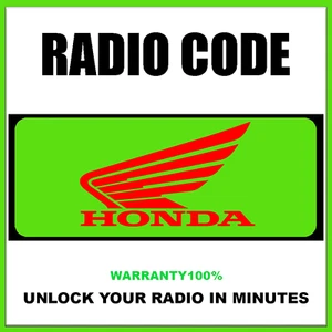 HONDA RADIO CODES UNLOCK ACCORD CITY CIVIC CR-V CRX ATR STEREO PINCODE SERVICE - Picture 1 of 6