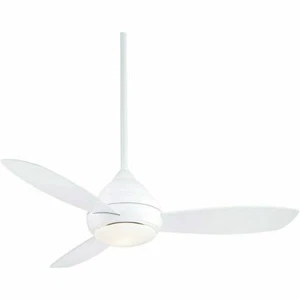 Minka Aire F476L-WH Concept I Wet White 52" Outdoor Ceiling Fan + Wall Control - Picture 1 of 1
