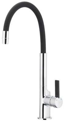 NEDA BLACK SINK MIXER TAP FLEXIBLE SPOUT - Image 1 of 2