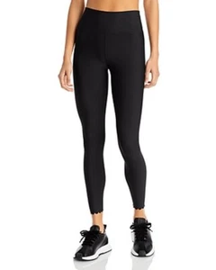 Aqua Scalloped Hem Leggings - Picture 1 of 15