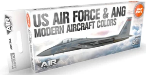 Juego de pintura 3G moderno AK Interactive #AKI-11746 Air Series US Air Force y ANG - Imagen 1 de 1