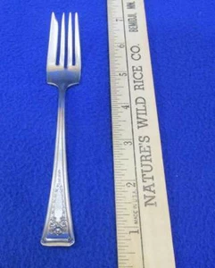 Salad Fork American Silver Co Roanoke Pattern Silverplate Vintage 6 1/8" - Picture 1 of 4