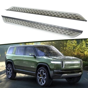 2pcs Nerf Bar Running Boards Side Step Fits for Rivian R1S 2022 2023 2024 - Picture 1 of 9