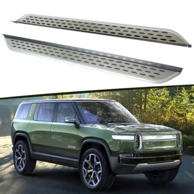 2pcs Nerf Bar Running Boards Side Step Fits for Rivian R1S 2022 2023 2024 - Image 1 of 4
