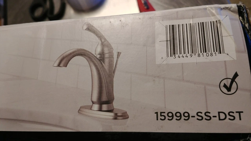 Delta Faucet 15999-SS-DST Haywood, Single Handle Centerset Bathroom, Stainless - Image 1 of 1