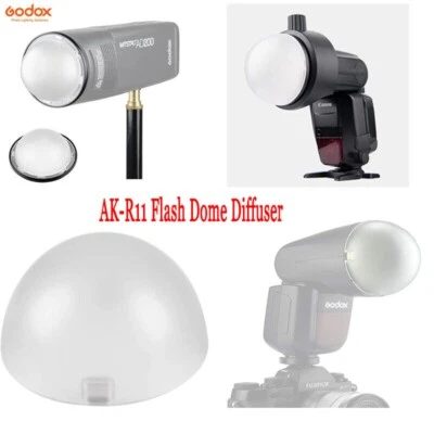 Godox AK-R11 Flash Dome Diffuser For Round Flash Head V1-S V1-N V1-C AD100Pro - Image 1 of 4