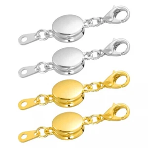 4 piezas broches magnéticos para joyería oblatos cierre magnético langosta plata/oro - Imagen 1 de 5