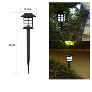 Solar Garden Lights Outdoor Waterproof Landscape LED Lights Pathway Yard - Picture 1 of 15