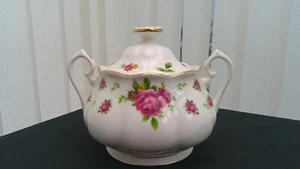 AZÚCAR ROYAL ALBERT NEW COUNTRY ROSES CUBIERTA DE DOS ASAS NUEVO SIN USAR - Imagen 1 de 4