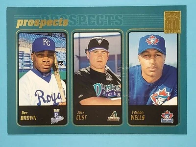 2001 Topps EMPLOYEE Limited Edition RC Vernon Wells Dee Brown Cust #736 RARE ⚾ - Image 1 of 2