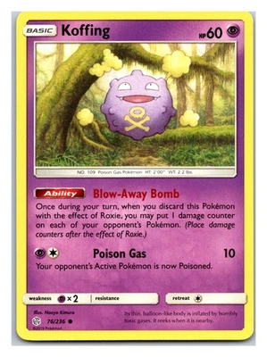 SM - Cosmic Eclipse #76/236 Koffing - Image 1 of 2