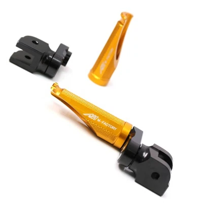 Clavijas de pie extendidas delanteras doradas Shinobi 25 mm para Triumph Tiger 800 ABS 13 14 Foto 1 de 4