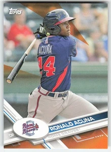 2017 Topps Pro Debut #155 Ronald Acuna BASEBALL Rome Braves - Picture 1 of 2