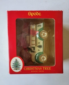 Spode Christmas Tree Fire Truck Ornament In Original Box - Picture 1 of 5