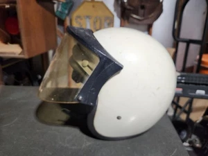 Vintage Bell RT Toptex? Open Face Motorcycle Helmet White Sz 7 1/2 - Bild 1 von 12