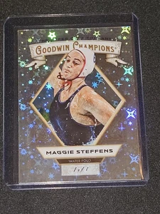 2025 UD Goodwin Champions Maggie Steffens Platinum Golden Galaxy 1/1 #6 USA - Picture 1 of 2