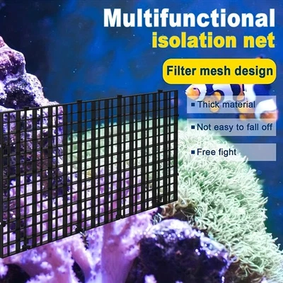 4/8/12pcs Aquarium Fish Tank Divider Plastic Egg Crate, Filter Bottom Tray Grid