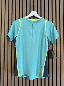 Women’s Nike Dri Fit 1/4 Zip Activewear T Shirt Large - Picture 1 of 4