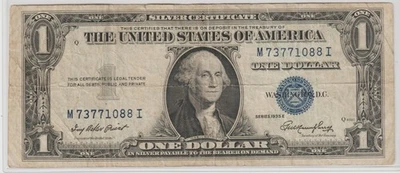 1935 EUA Coleção de Certificado de Prata de Um Dólar Rara FANCY SERIAL Nota E86 - Imagem 1 de 2