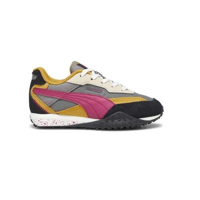 Zapatillas informales PUMA Blktop Rider de litio con cordones para niños pequeños grises, rosas Foto 1 de 4