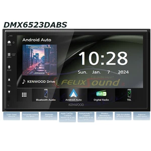 KENWOOD DMX6523DABS - AUTORADIO DUE DIN -ANDROID AUTO/CARPLAY - USB - BLUETOOTH - Foto 1 di 4