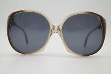 Vintage Da Vinci UTE-SK Brown Silver Oval Sunglasses Sunglasses