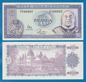 TONGA 10 Pa'anga P 28 ( ND 1992 1995 ) UNC - Picture 1 of 1