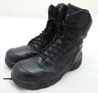Used Magnum Stealth Force 8.0 Side Zip & Lace Up Black Combat Tactical Boots