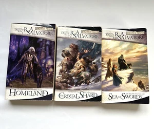 Forgotten Realms The Legend of Drizzt Book 4, 13, and 1 ~ R.A. Salvatore PB - Picture 1 of 6